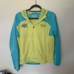 New Balance Blue & Yellow/Green Running Jacket